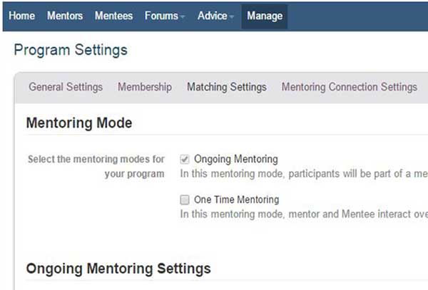 Options Mentoring Program
