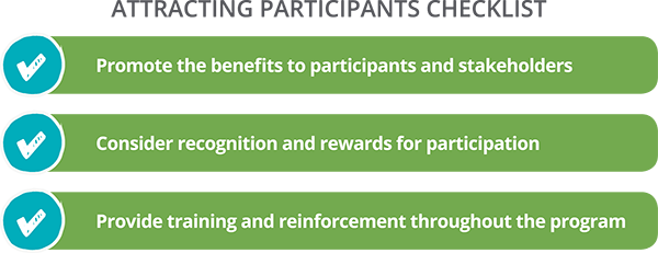 Checklist for Attracting Participants to Mentoring Programs