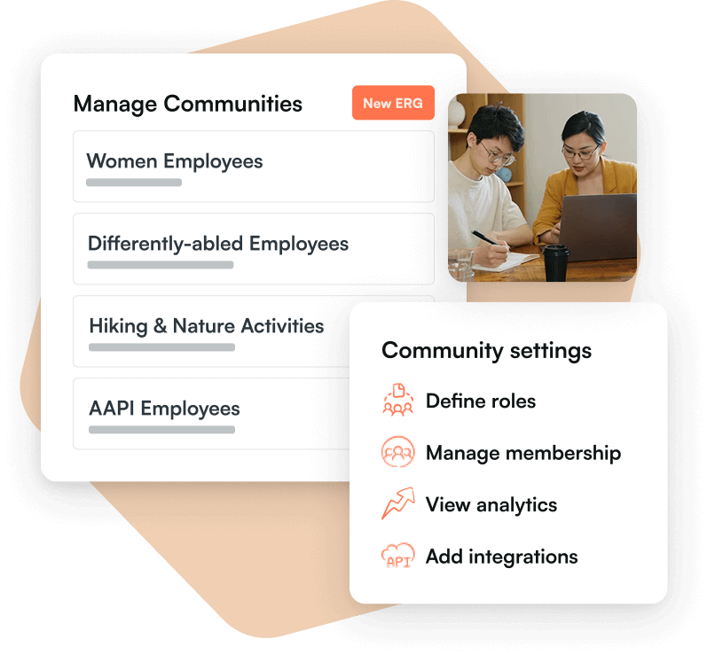 Monitor progress of Employee Communities