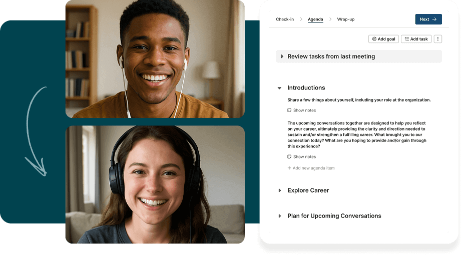 Guided change adoption conversations